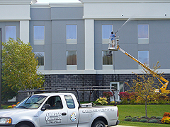 Click here for a larger view of this commercial pressure washing image