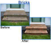 Brick work - Click here for larger before and after photos of this brick washing project