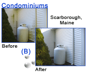 Condominiums - Click here for larger before and after photos of this condominium cleaning project