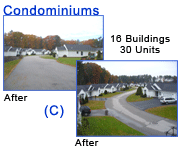 Condominiums - Click here for larger before and after photos of this condominium cleaning project